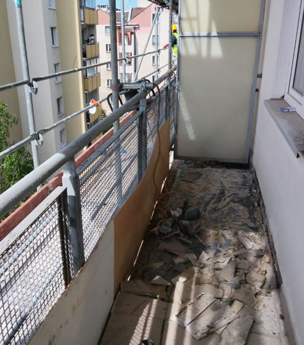 remontowany balkon